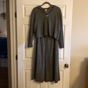 3 piece outfit. Long skirt short sleeve sweater and jacket